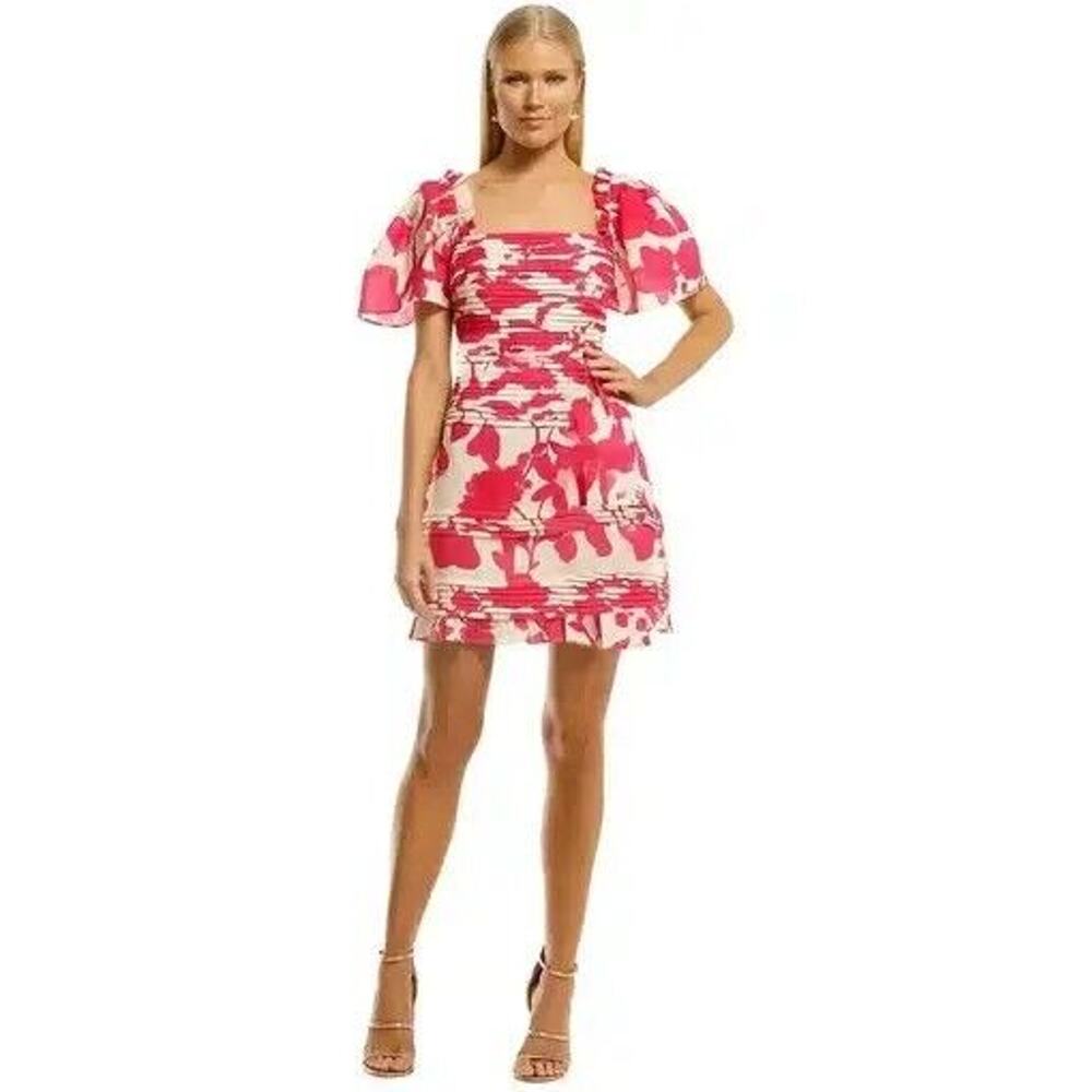 NWT‎ Talulah Little Things Mini LINEN Dress in Tealight Garden Pink Medium M